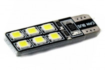 LED лампа (2шт) W5W(T10) 12SMD(2835) CAN BUS White в габар - 1